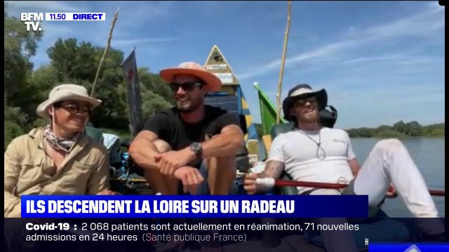 Pourquoi ces trois hommes descendent-ils la Loire sur un radeau ? BFMTV répond à vos questions