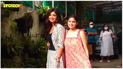 Shilpa Shetty & Shamita Shetty Snapped At Sunny Super Sound