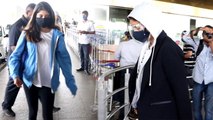 Shweta Bachchan और बेटी Navya Naveli airport पर दिखे साथ, निकले घूमने ; Watch video | FilmiBeat
