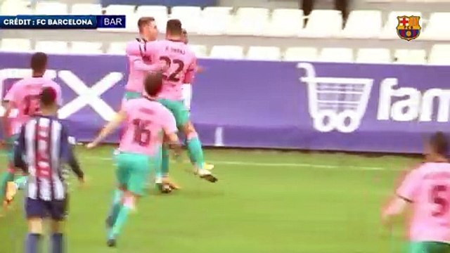 Le magnifique doublé de Konrad de la Fuente avec la réserve du Barça