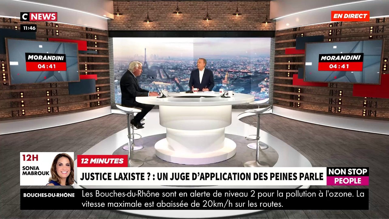 Un juge d’application des peines s’explique dans "Morandini Live" sur son pouvoir et le laxisme de la justice : « Je ne rends des comptes qu’à la conscience » - Regardez