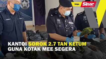 Kantoi sorok 2.7 tan ketum guna kotak mee segera