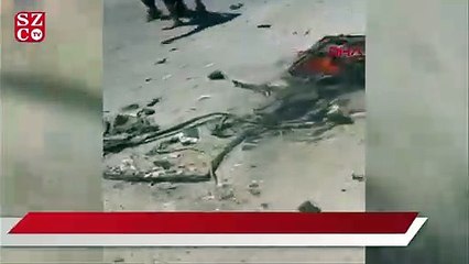 Afrin'de kontrol noktasında bombalı araç patladı