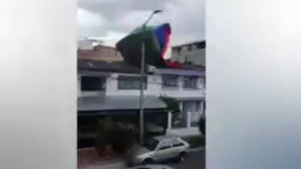 Atracción inflable voló con menores adentro