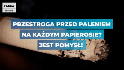 Przestroga przed paleniem na każdym papierosie? Jest pomysł!