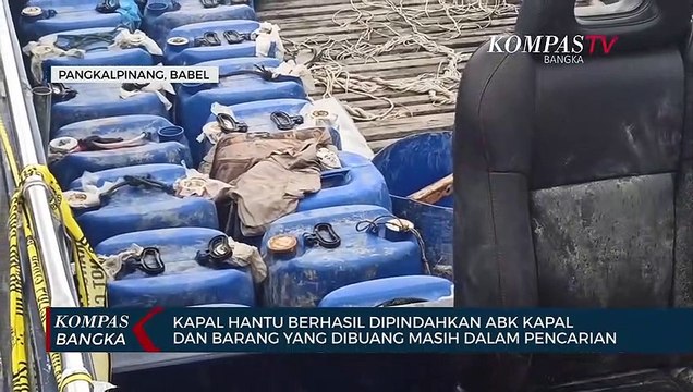 Kapal Hantu Berhasil Dipindahkan, Abk dan Barang yang Dibuang Masih dalam Pencarian