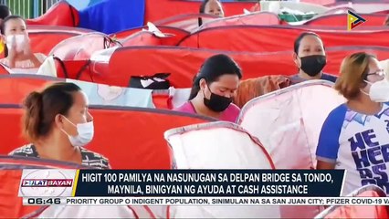 Download Video: Higit 100 pamilya na nasunugan sa Delpan bridge sa Tondo, Maynila, binigyan ng ayuda at cash assistance