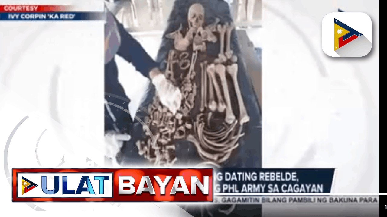 Nakarekober na kalansay ng dating rebelde, bini...