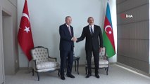 - Cumhurbaşkanı Erdoğan, Aliyev ile bir araya geldi