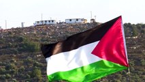 Manifestation de Palestiniens contre une nouvelle colonie en Cisjordanie occupée