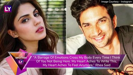 Sushant Singh Rajput First Death Anniversary: Rhea Chakraborty Says ‘Please Come Back’ In Emotional Note