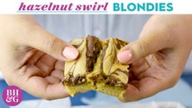 One-Bowl Hazelnut Swirl Blondies