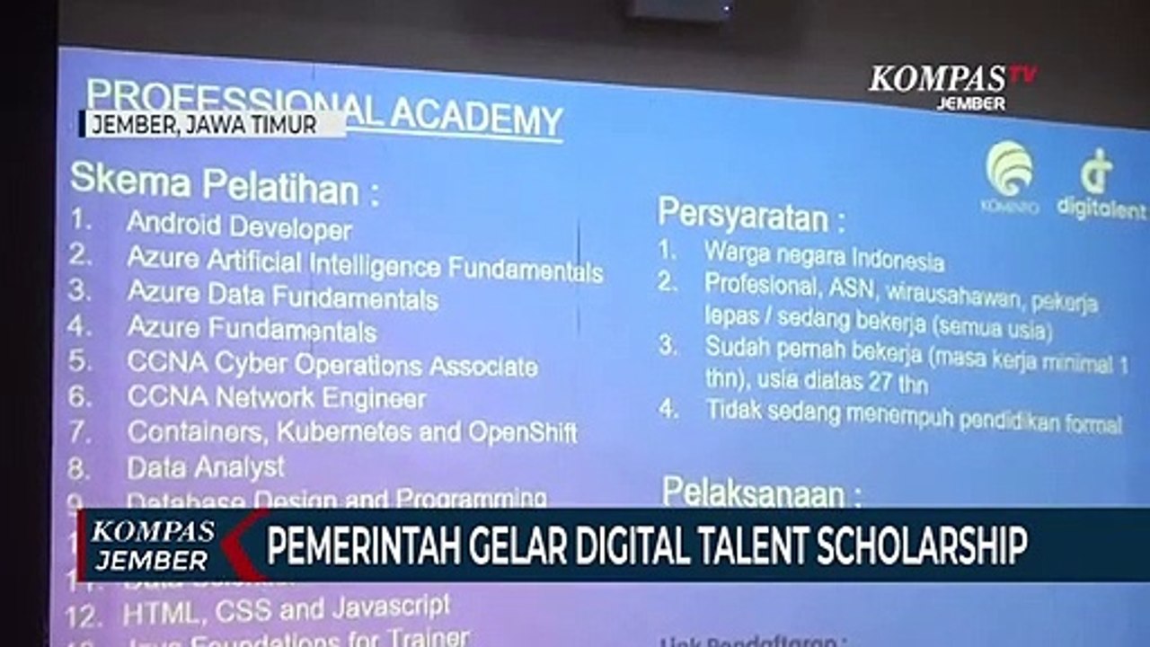 Tingkatkan Layanan Publik Berbasis Digital, Pemkab Jember Gelar Digital Talent Scholarship