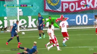 Video Ba Lan - Slovakia- Lewandowski -mất tích-, thẻ đỏ tai hại (EURO 2020)