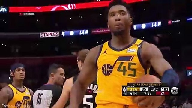 Patrick Beverley hustling to create a jump ball Clippers vs Jazz Game 4