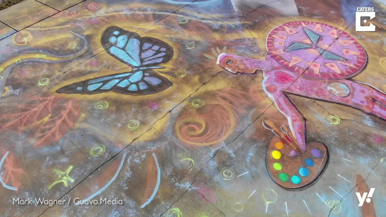 Das größte Kreidegemälde der Welt