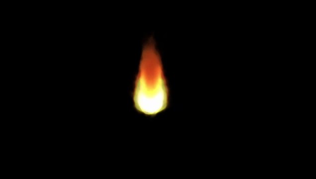 lamp flame black screen effect