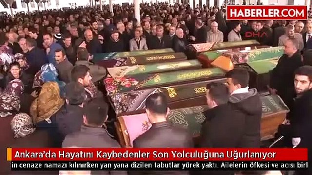 Ankara'da Hayatını Kaybedenler Son Yolculuğuna uğurlanıyor