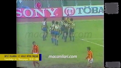 Fenerbahçe 6-1 Malatyaspor [HD] 20.01.1985 - 1984-1985 Turkish 1st League Matchday 18