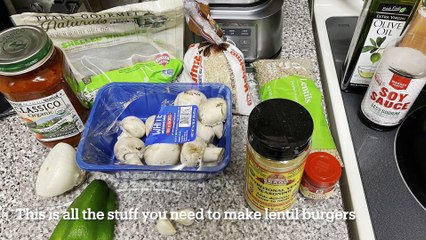 Making Vegan Lentil Burgers :)