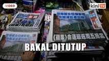 Akhbar Hong Kong Apple Daily bakal ditutup