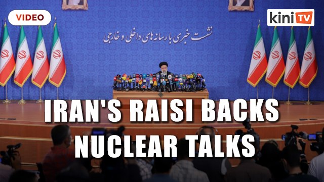 Iran's Raisi backs nuclear talks, rules out meeting Biden