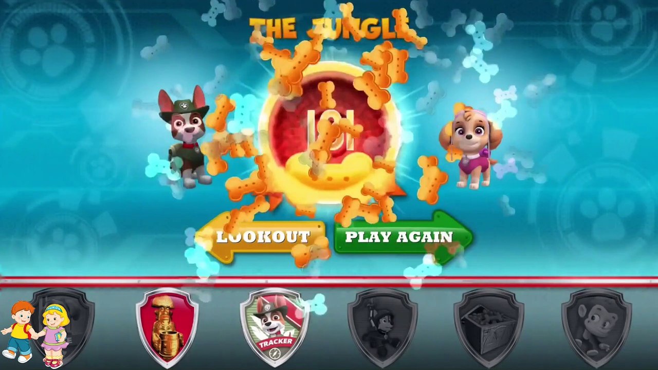 PAW Patrol Rescue Run - The Jungle New Location with a Puppy with Tracker and Skye - Games For Kids