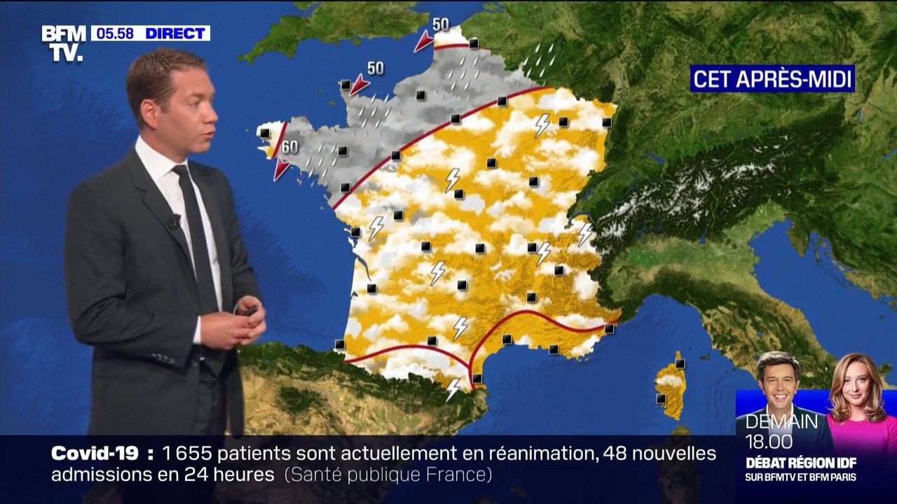 Un temps toujours instable avec des orages prévu ce mardi