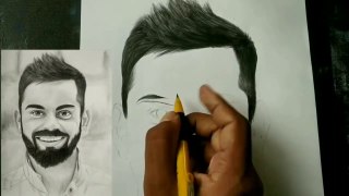 How to draw Virat Kohli __ Virat Kohli drawing step by step __ Full tutorial link given below