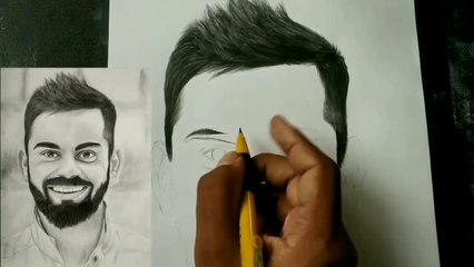 How to draw Virat Kohli __ Virat Kohli drawing step by step __ Full tutorial link given below