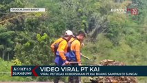 Viral Video Petugas Kebersihan PT.KAI Buang Sampah di Sungai
