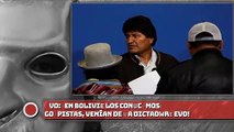 EVO: ¡En Bolivia los conocemos, Golpistas, venían de la dictadura!