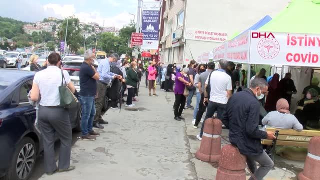İSTİNYE DEVLET HASTANESİ'NDE AŞI KUYRUĞU; GÜVENLİK GÖREVLİSİ BASIN MENSUPLARINA SALDIRDI