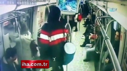 Metroda bomba şakasının görüntüleri ortaya çıktı