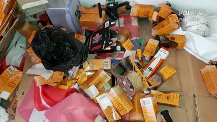 Polresta Bandar Lampung Grebek Gudang Kosmetik Ilegal