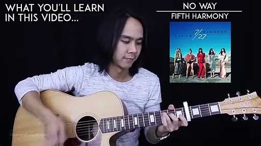 No Way Guitar Tutorial  Fifth Harmony Guitar Lesson Easy Chords  Guitar Cover