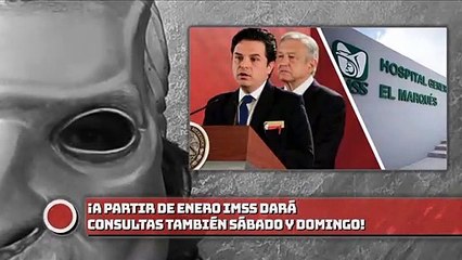 ¡A partir de enero IMSS dará consultas también sábado y domingo!