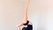 Woman Shows Off Flexibility While Performing Astounding Tricks After Balancing Elbows on Stool