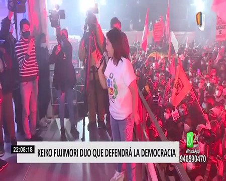 Keiko Fujimori tras resultados de la ONPE: “Falta lo más importante, la evaluación de actas en el JNE”