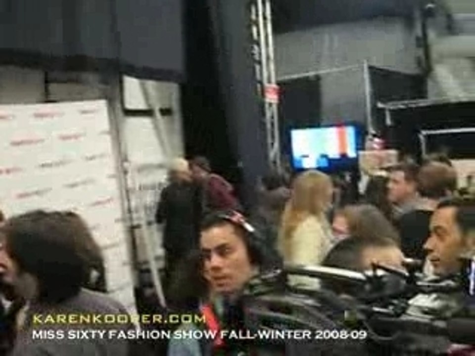 Front Row Backstage at Miss Sixty Fall Winter 2008 By Karen
