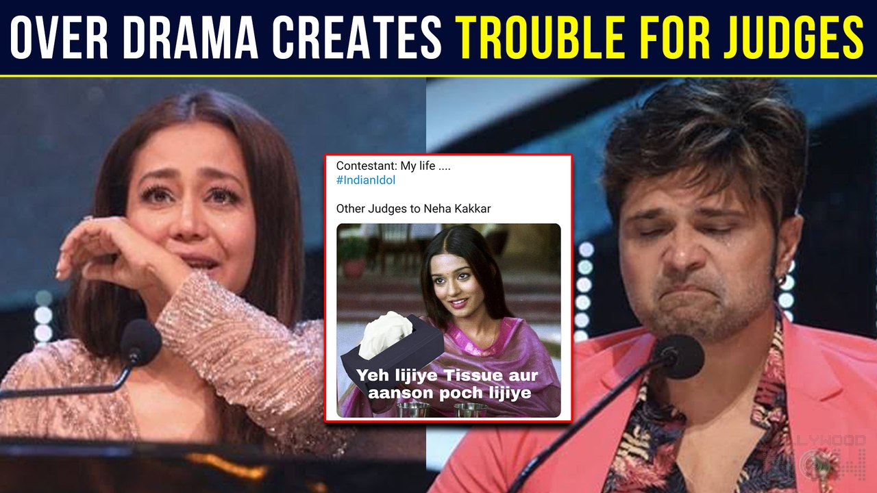 Neha Kakkar Himesh Reshammiya TROLLED For Their Over Drama In Indian Idol  12 - video Dailymotion