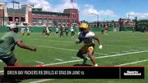 Green Bay Packers RB Drills at OTAs on June 15