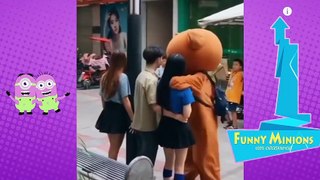 Funny Chinese Brown Teddy Bear  Try not to laugh_1080p