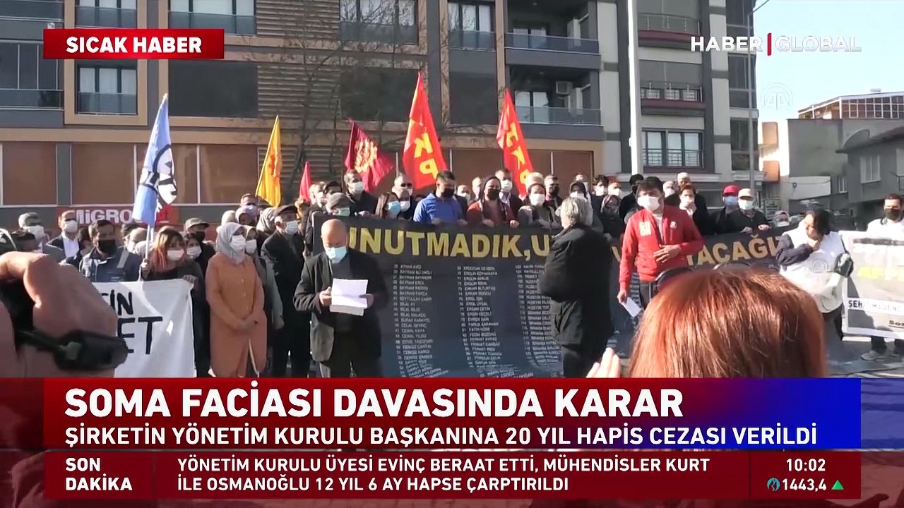 Soma davasında karar! Can Gürkan'a 20 yıl hapis, mühendislere 12 yıl 6 ay hapis