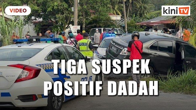 Cuba lari diperiksa polis, kereta terbabas masuk longkang