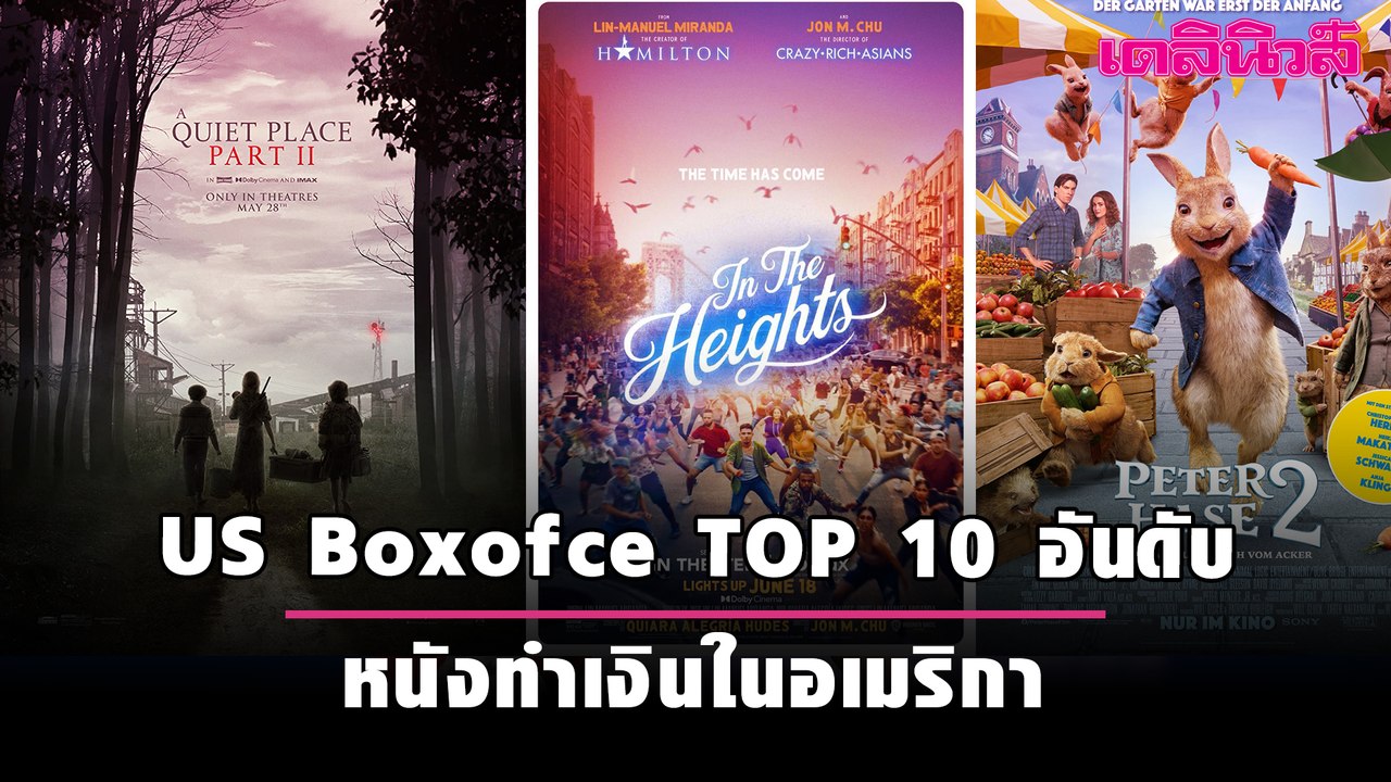 US Boxoffice TOP 10 อันดับหนังทำเงินในอเมริกา (11-13 มิ.ย. 64) | เดลินิวส์
