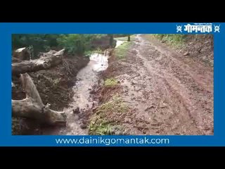 डिचोली पालिका क्षेत्रातील जलवाहिनी फुटून पाणी वाया