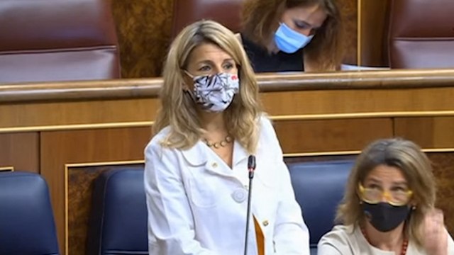 Yolanda Díaz vuelve a tener que corregir a Teodoro García Egea