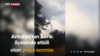 Antalya'daki hortum kamerada