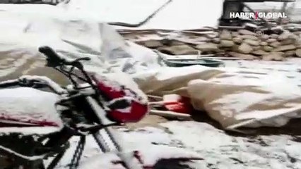 Antalya Kaş'ta haziran ayında kar yağışı sürprizi